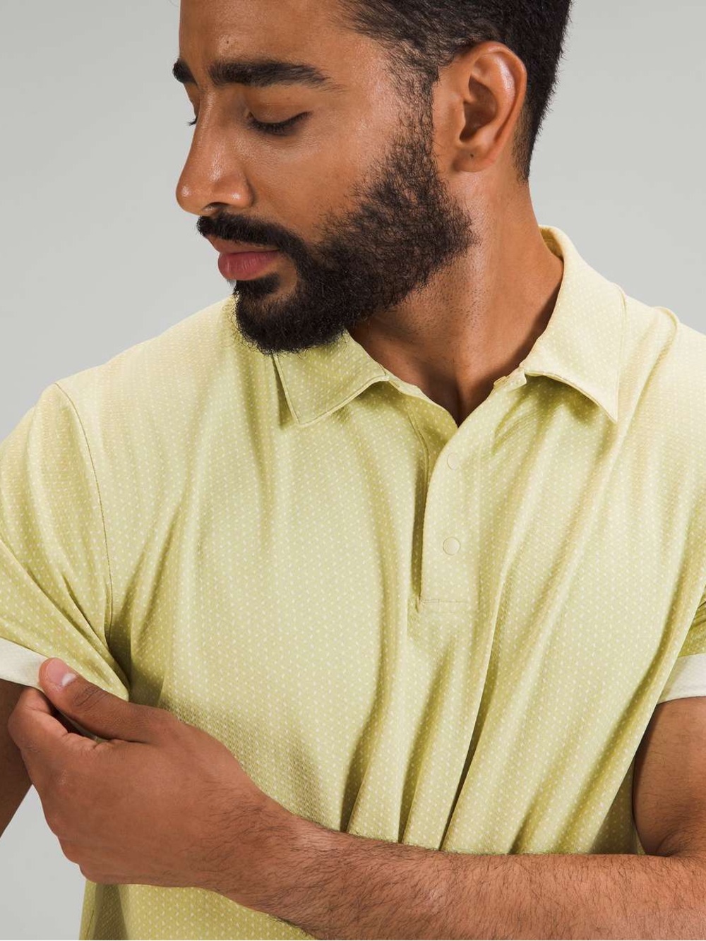 lululemon athletica snap front performance polo